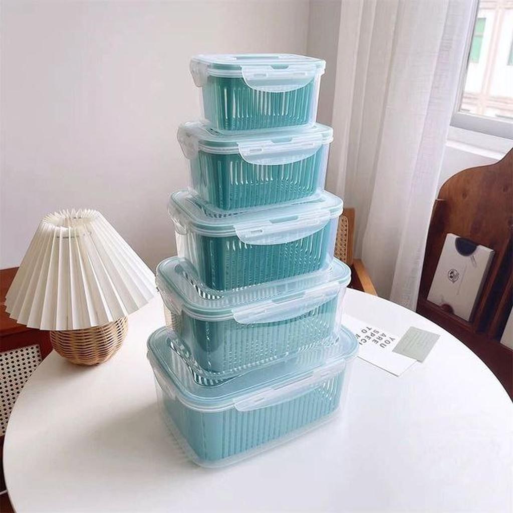 طقم علبه ثلاجه بالمصفي 5*1