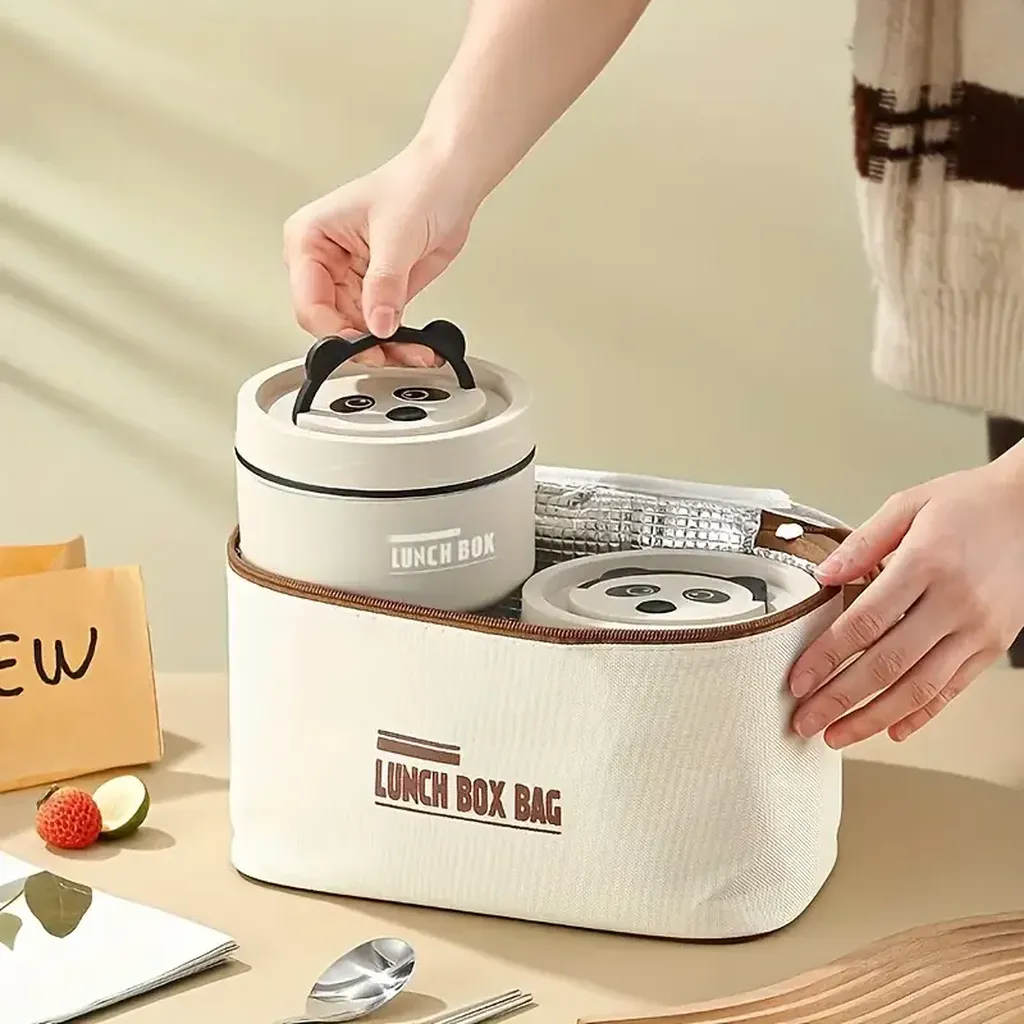 لانش بوكس 4 قطع ستانلس ستيل صحي