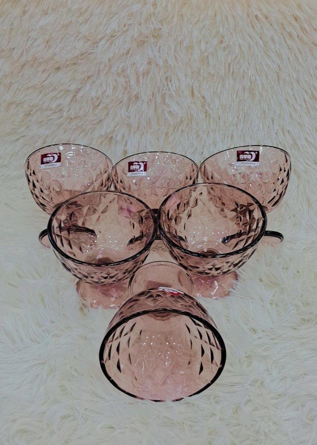 طقم كاس جيلي مضلع