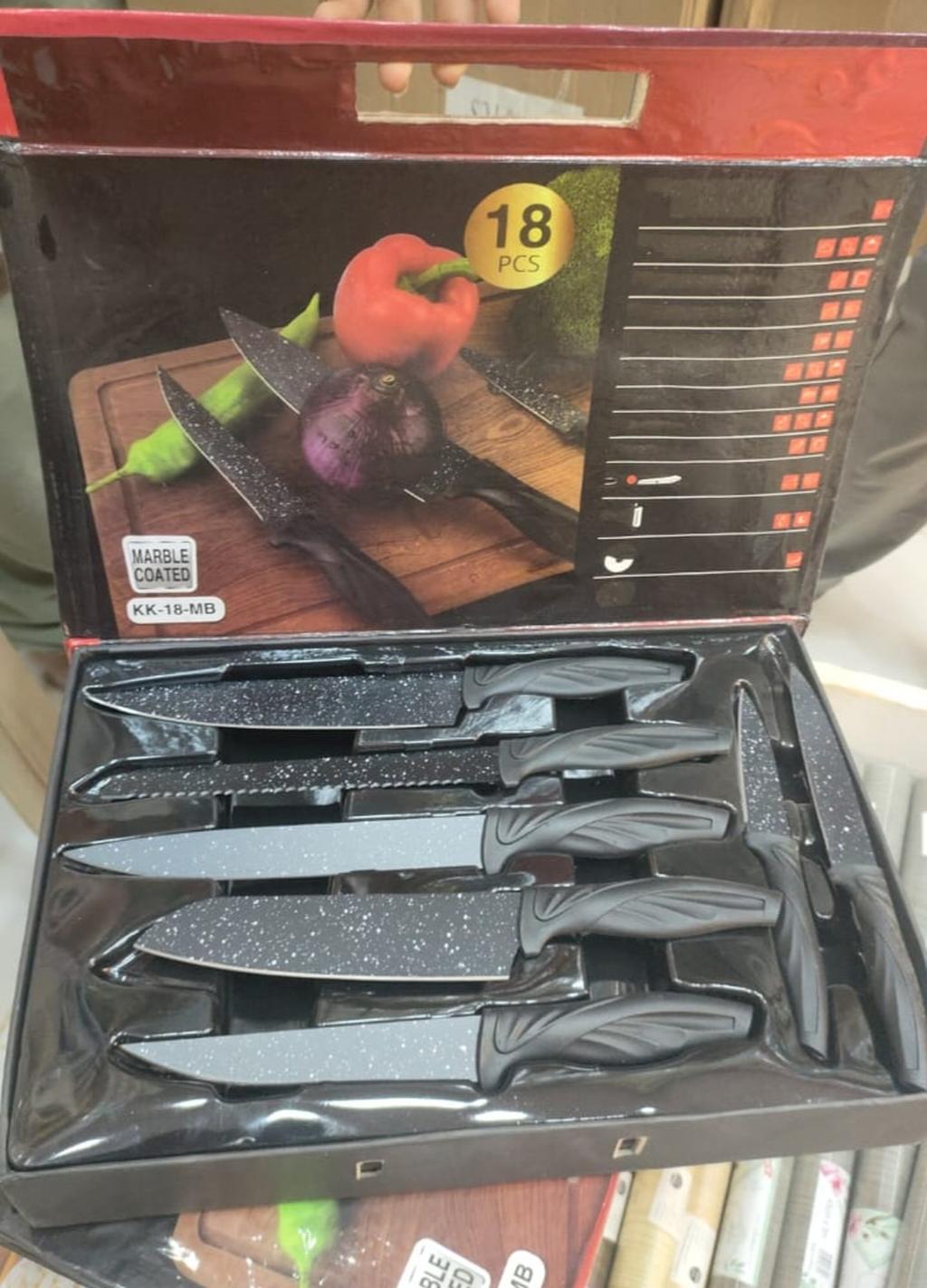 طقم سكاكين ماربل 18x1