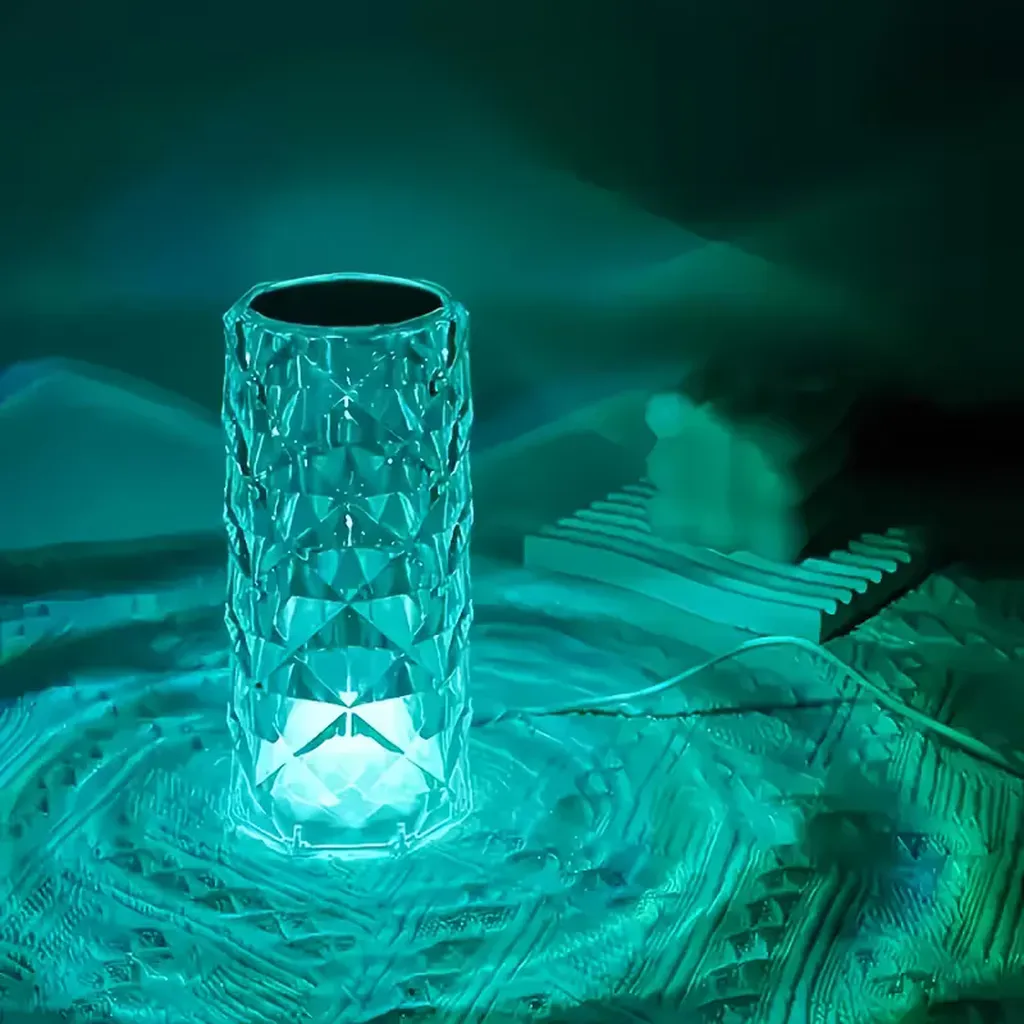 اباجورة كريستال بالريموت