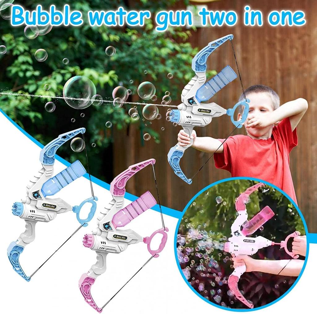 رشاش ماء وفقاعات بشكل قوس وسهم